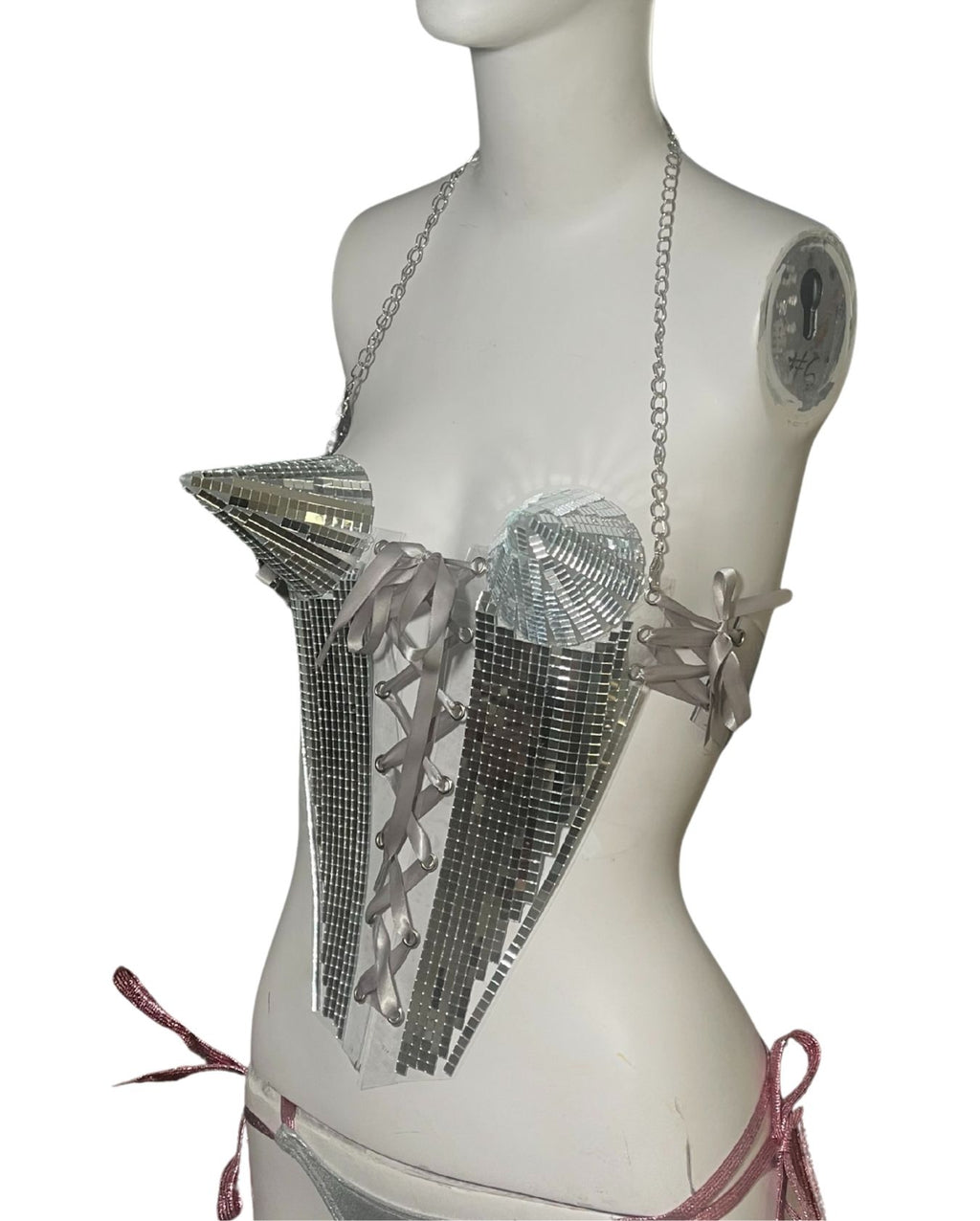 LeDaze Disco Corset - "The Snow Cone"