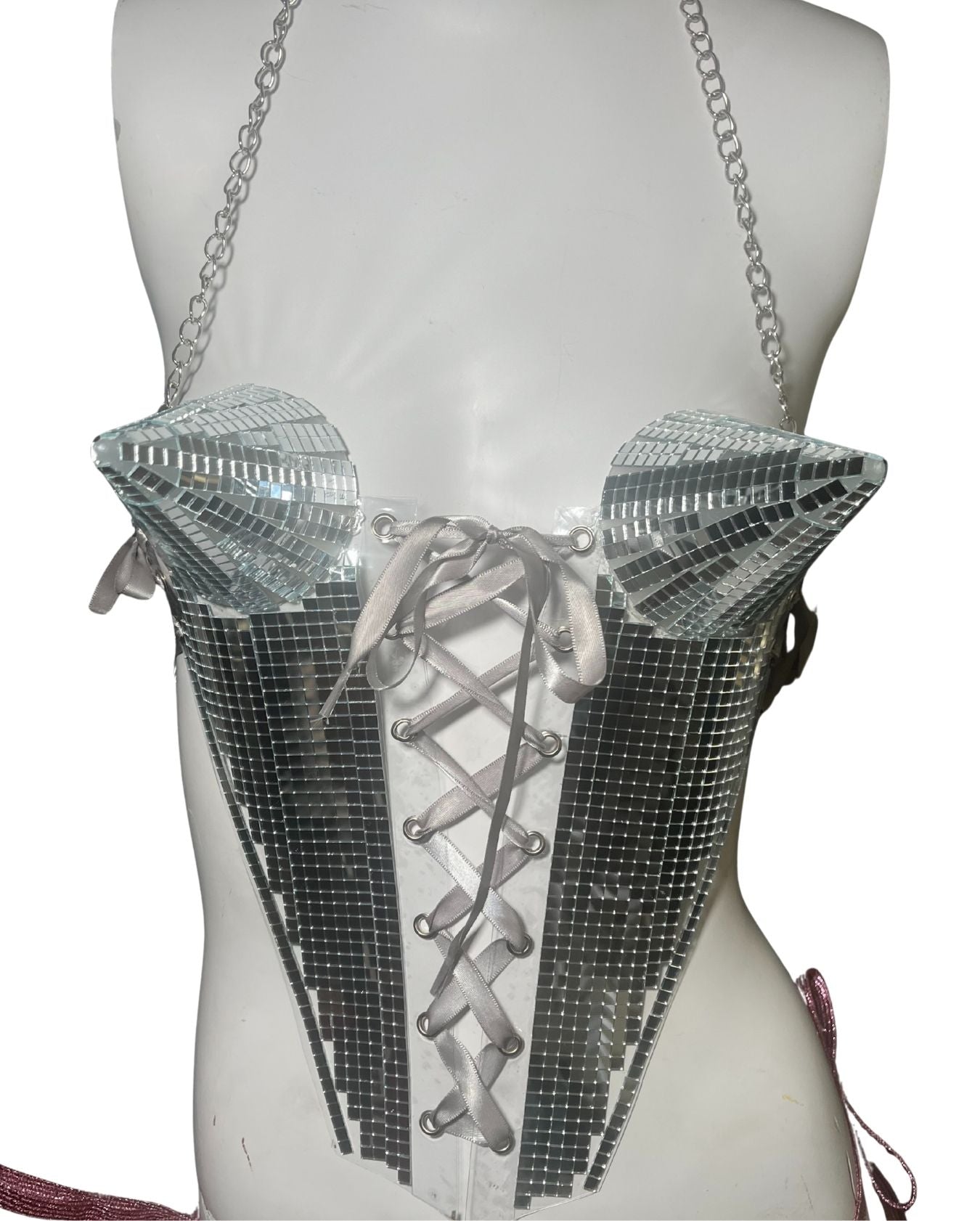 LeDaze Disco Corset - "The Snow Cone"